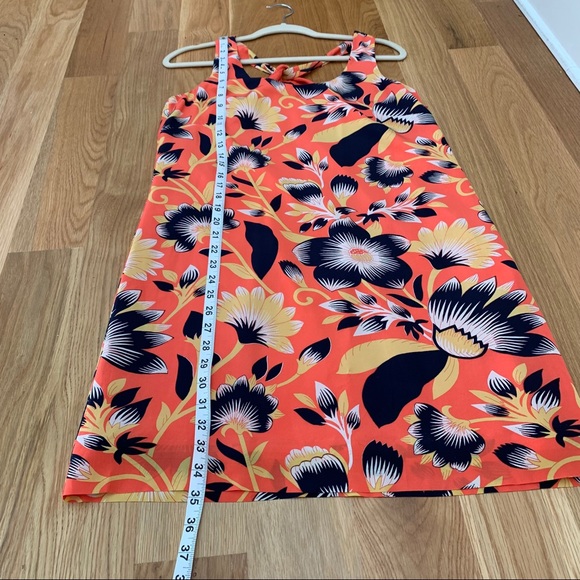 J. Crew Twist Back Hibiscus Print Dress - Picture 7 of 9